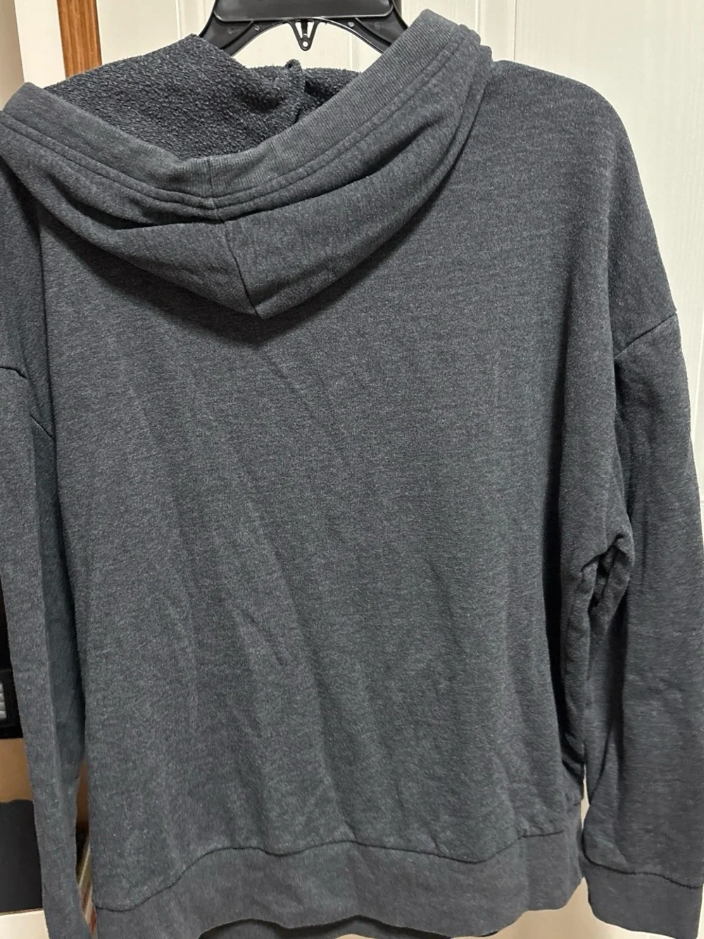 Victoria's Secret Charcoal Gray Pullover Hoodie with Logo Tag